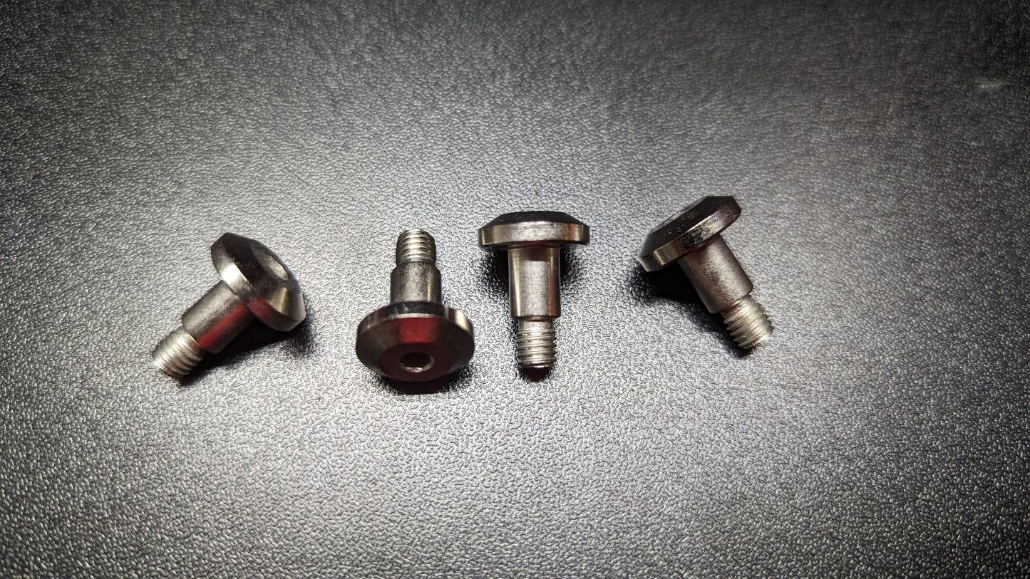 Flanged Head 6mm x 8mm Alloy Steel Shoulder Bolts, 4 Pack