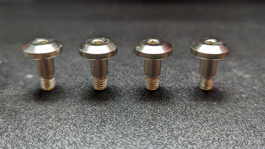 Flanged Head 6mm x 8mm Alloy Steel Shoulder Bolts, 4 Pack