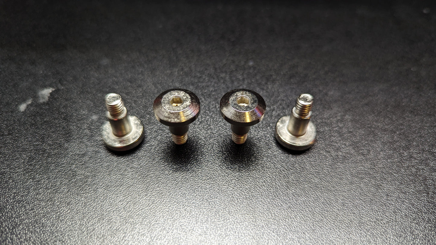 Flanged Head 6mm x 8mm Alloy Steel Shoulder Bolts, 4 Pack