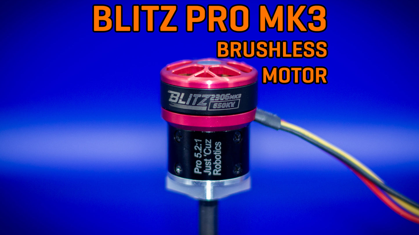 Blitz Pro 2306 - Brushless Bulletproof 24mm Gearmotors