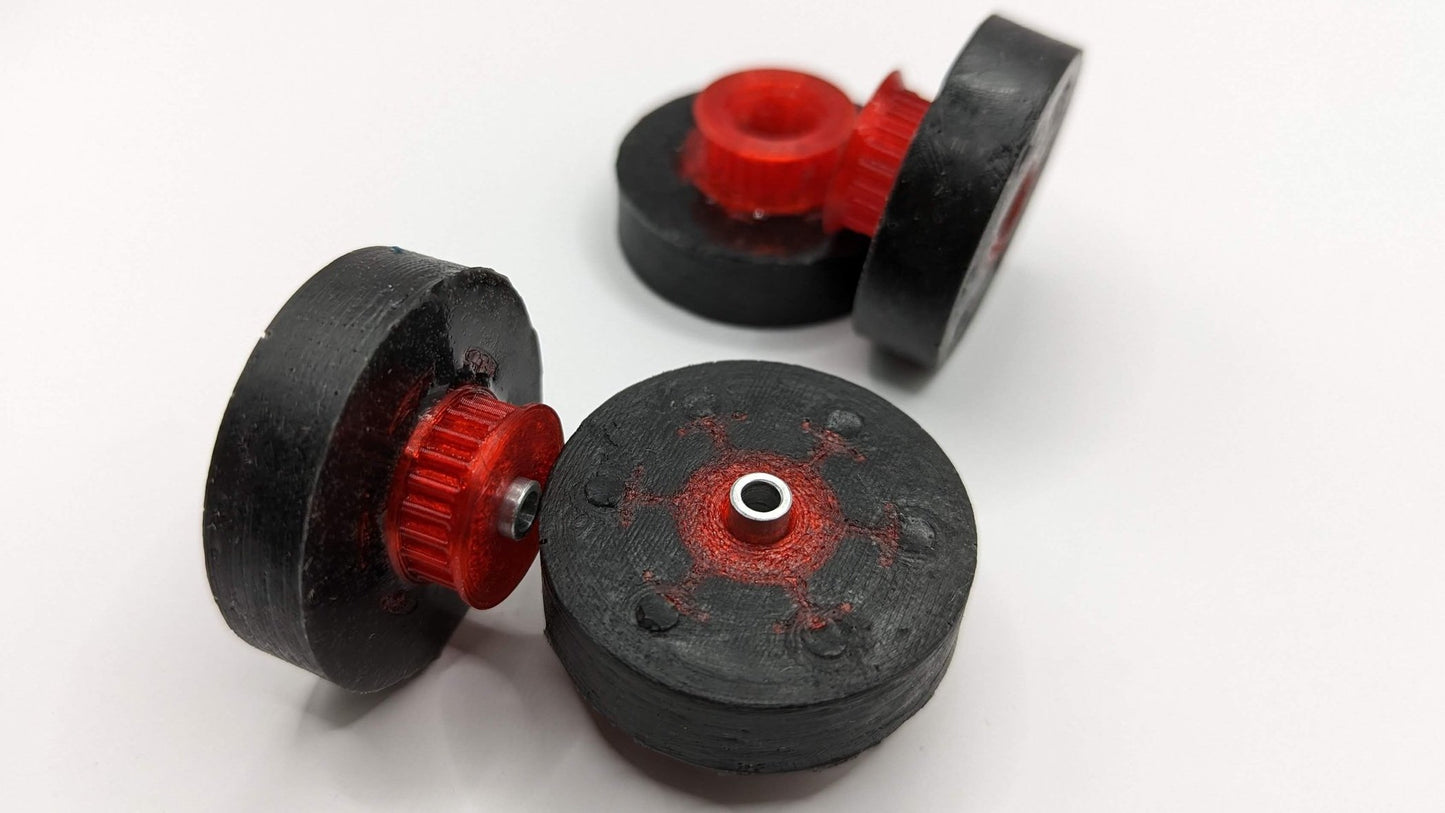 SSP Wheels: 1.75 x 0.5 inch with Integrated Pulleys