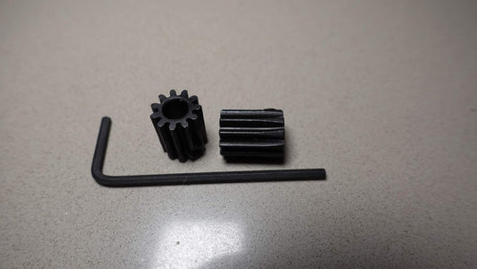 Pair of Gears: 11 Tooth, Mod 0.8, 5mm Bore, Hardened Steel (32 pitch)