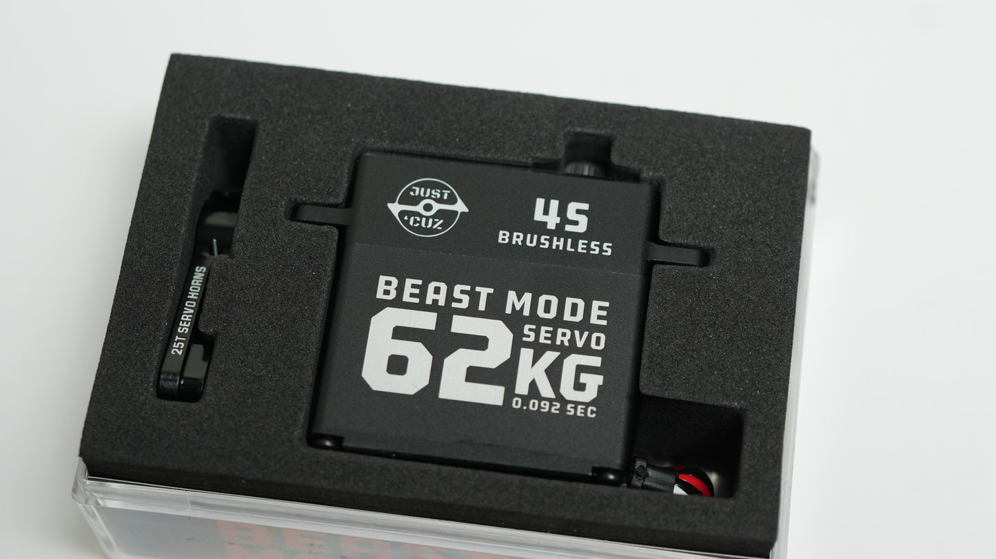 Beast Mode Servo - Super Fast 4S 62kg-cm True 200 Degree