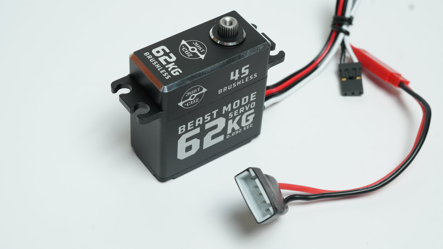 Beast Mode Servo - Super Fast 4S 62kg-cm True 200 Degree