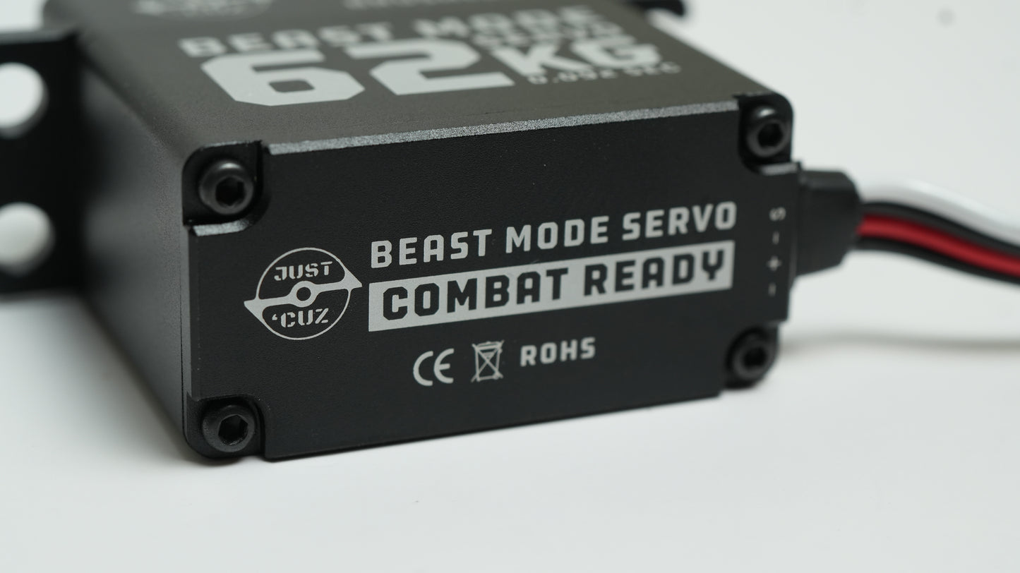 Beast Mode Servo - Super Fast 4S 62kg-cm True 200 Degree