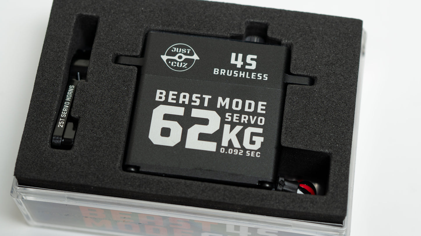 Beast Mode Servo - Super Fast 4S 62kg-cm True 270 Degree