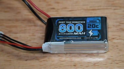 3S 11.1V 800mAh 20C LiPo Battery