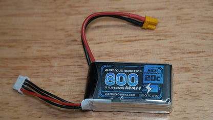 3S 11.1V 800mAh 20C LiPo Battery