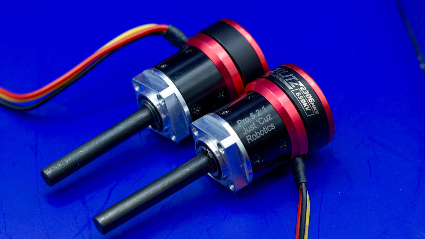 Blitz Pro 2306 - Brushless Bulletproof 24mm Gearmotors