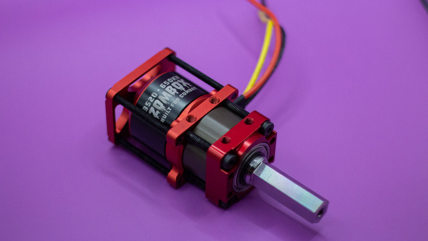 ZomBox - 30lb/12lb 5.8:1 Gearbox & Custom 3520 Motor