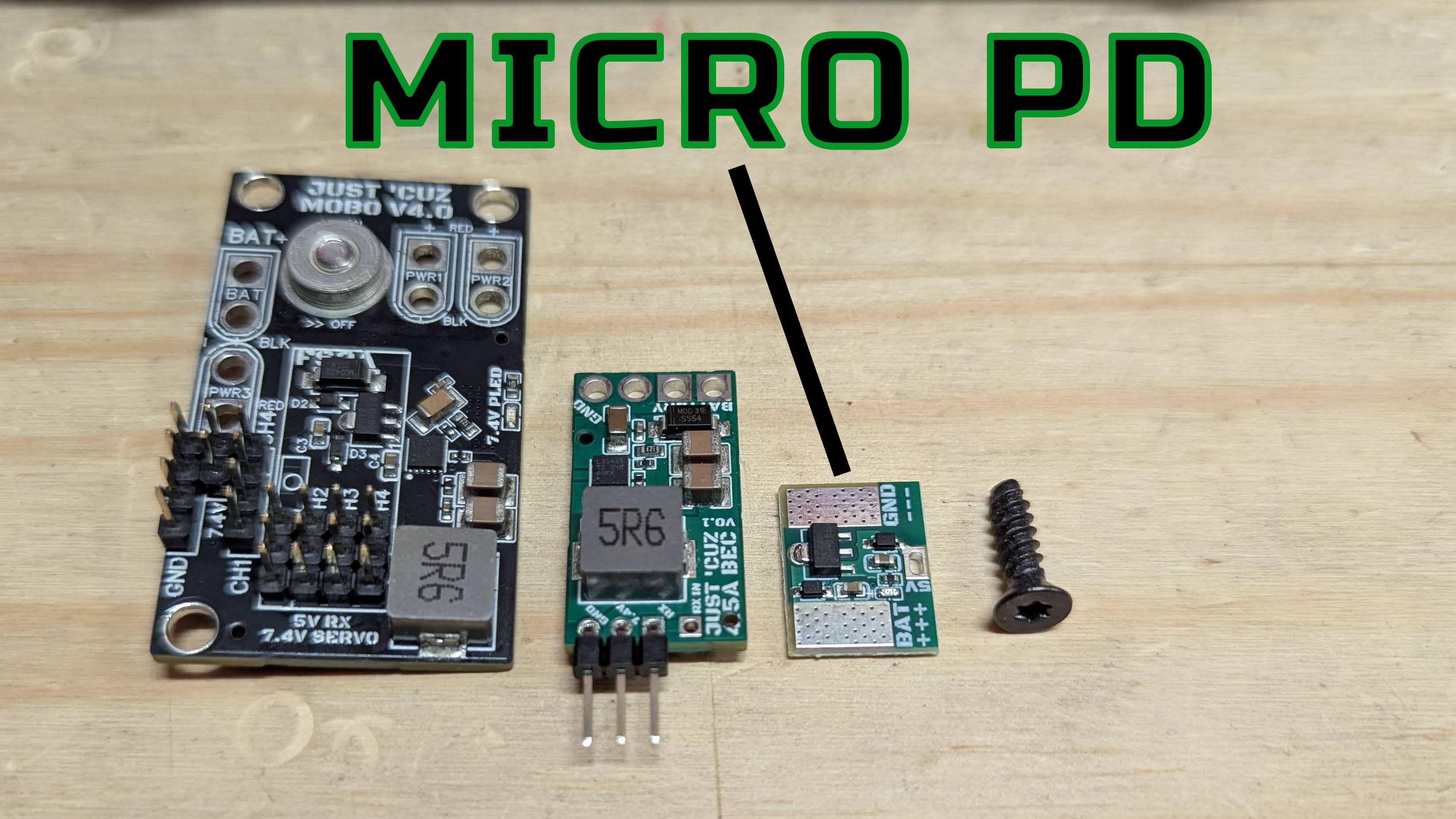 Micro PD Board - Ultra Compact Wiring Made Easy! – Just 'Cuz Robotics