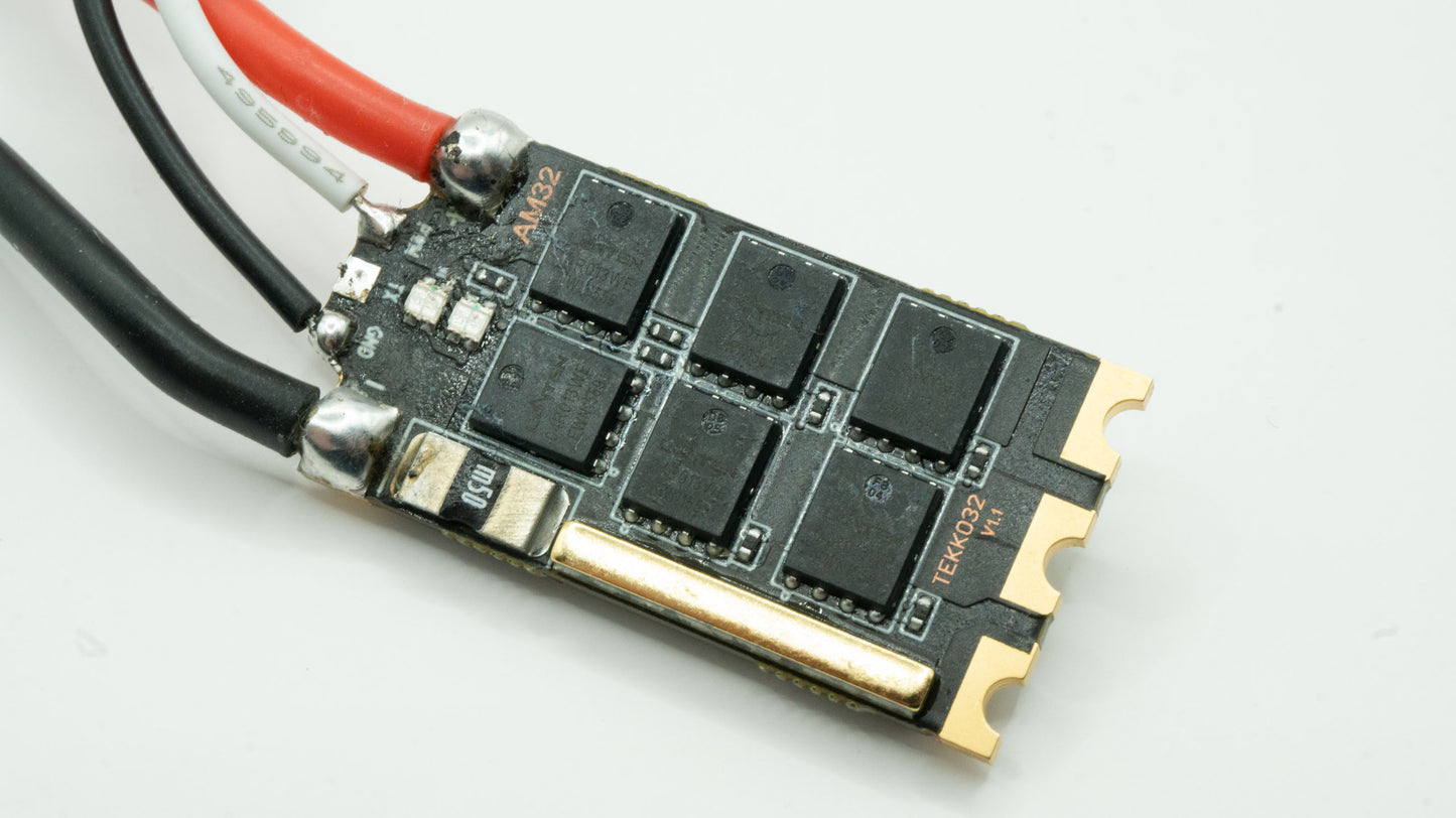 Tekko32 2-6S AM32 Brushless ESC, Small but Mighty (Soldered!)
