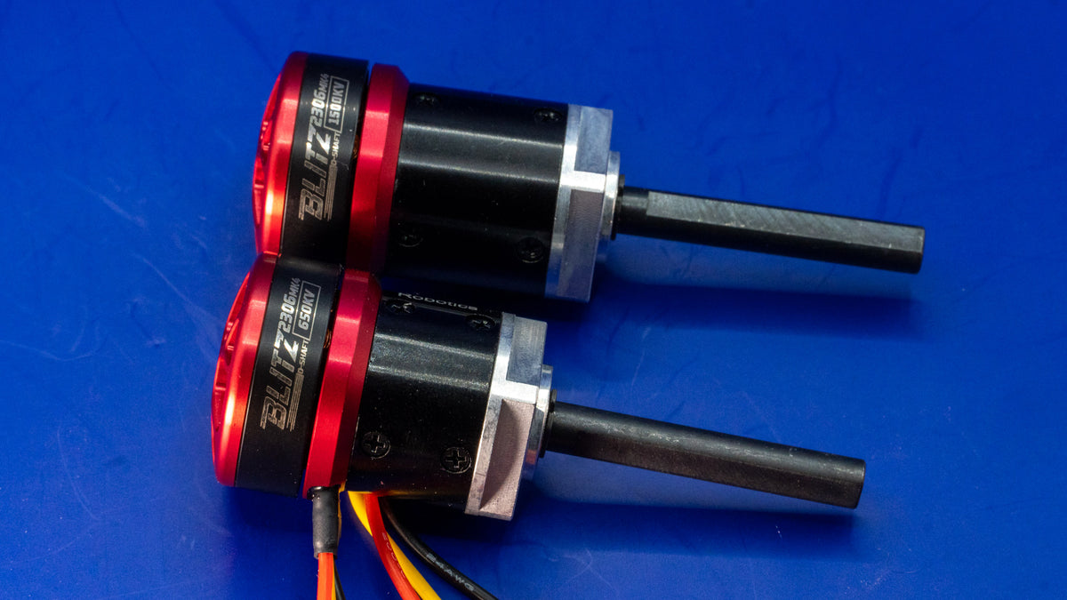 Blitz Pro 2306 - Brushless Bulletproof 24mm Gearmotors – Just 'Cuz Robotics