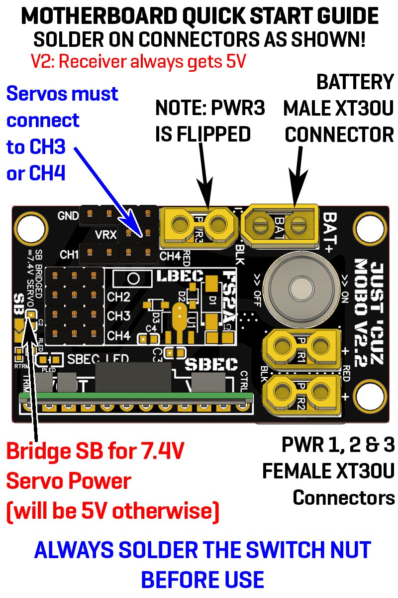 Just 'Cuz Motherboard V2.2 - Combat Robot Mainboard