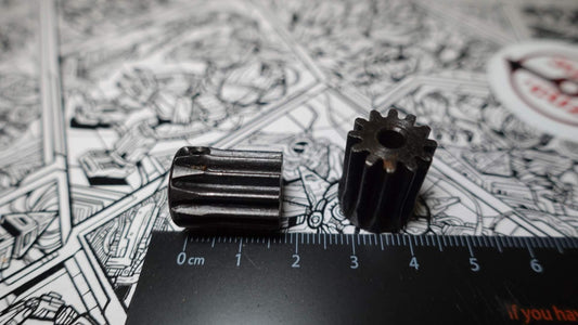 Pair of Gears: 12 Tooth, Mod 1, 4mm or 6mm Bore