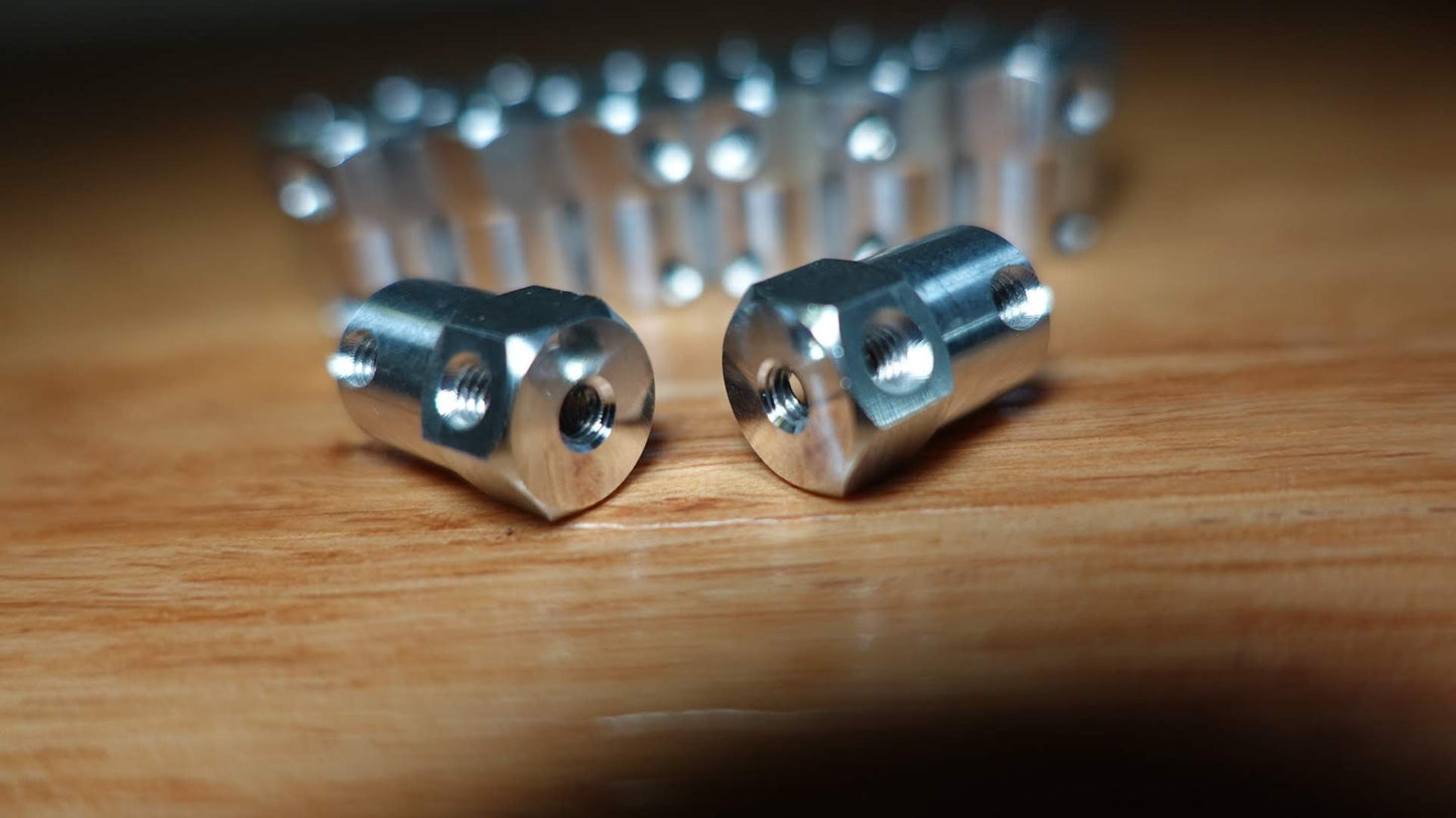 12mm Hex Hubs Pair, 4mm Bore (for DartBox & More)