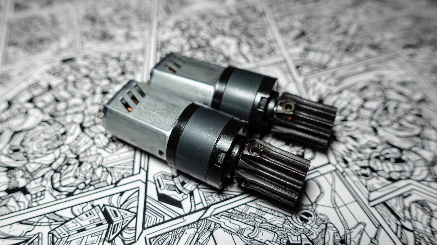 Pair of Gears: 12 Tooth, Mod 1, 4mm Bore (for DartBox & More)